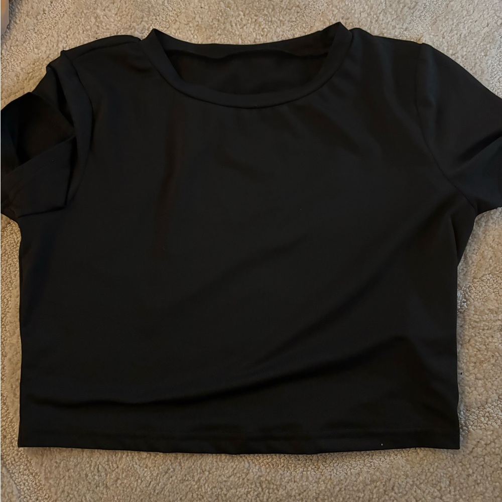 Basic Tops Short Sleeves (White, Black, Beige, and Dark Grey)